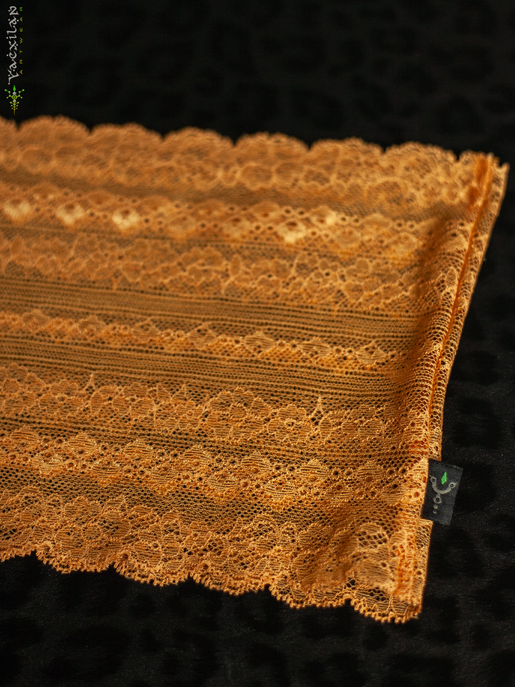 Woman Crop Top / Braband Elastic Lace - MUSTARDI